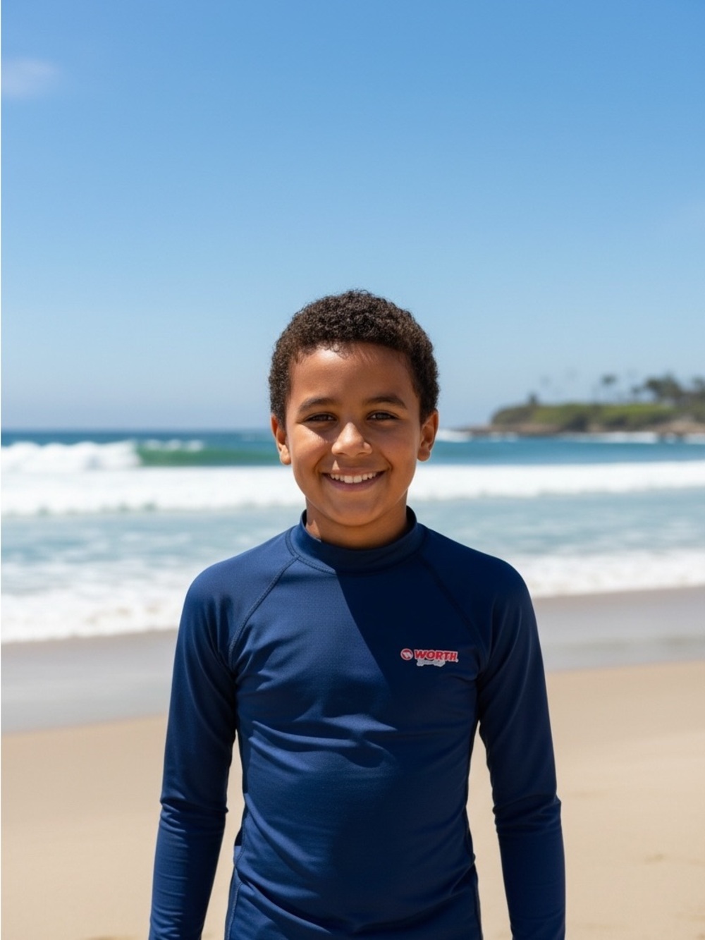 Worth Kids Long-Sleeve Dark Blue Rashguard